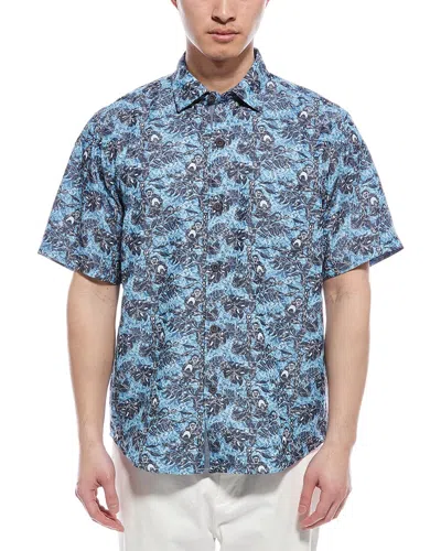 Tommy Bahama Coconut Point Capuchin Vines Shirt In Blue