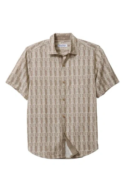Tommy Bahama Coconut Point Coastal Cool Geo Islandzone® Short Sleeve Button-up Shirt