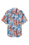 TOMMY BAHAMA TOMMY BAHAMA COCONUT POINT FIRECRACKER FLORAL ISLANDZONE® SHORT SLEEVE PERFORMANCE BUTTON-UP SHIRT