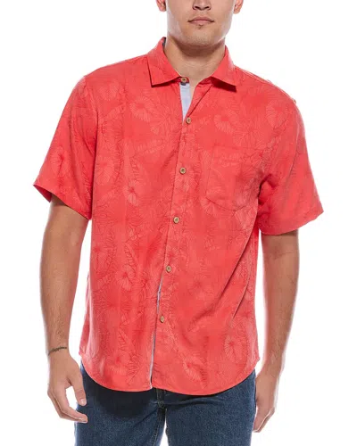 Tommy Bahama Coconut Point Keep It Frondly Shirt In Red