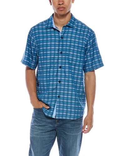 Tommy Bahama Coconut Point Pixel Paradise Shirt In Blue
