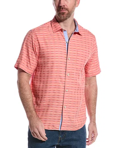 Tommy Bahama Coconut Point Pixel Paradise Shirt In Red