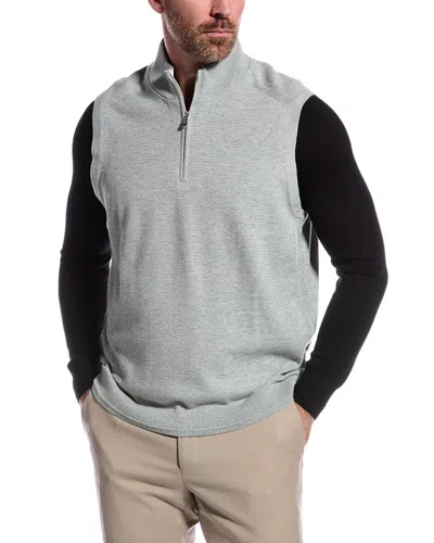 Tommy Bahama Coolside 1/2-zip Golf Vest In Grey