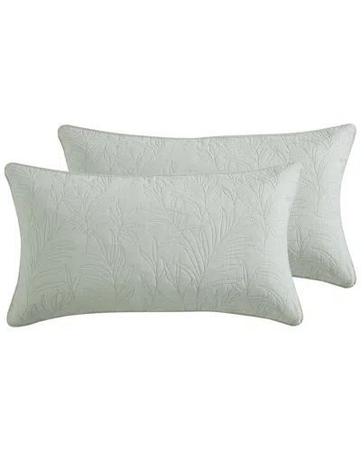 Tommy Bahama Costa Sera Set Of 2 Shams In Green