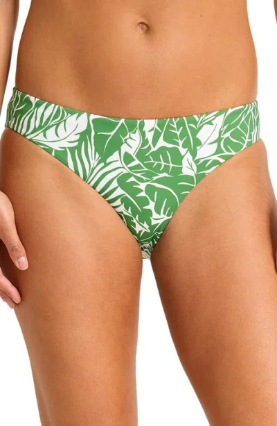 Tommy Bahama Costa Verde Hipster Bikini Bottoms In Green