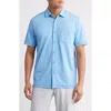 Tommy Bahama Costa Wave Camp Short Sleeve Button-up Shirt In Blue