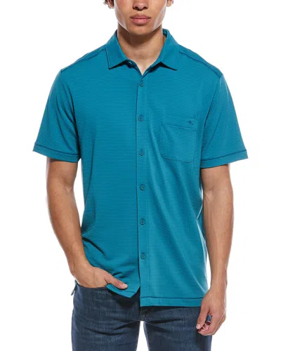 Tommy Bahama Costa Wave Islandzone Camp Shirt In Blue