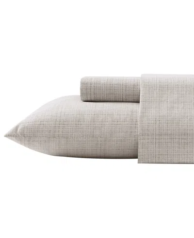Tommy Bahama Cotton Percale 4 Piece Sheet Set, King In Light Khaki Linen