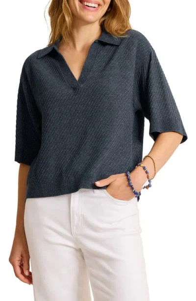 Tommy Bahama Cotton Polo Sweater In Blue