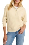 Tommy Bahama Cozy Cord Half Zip Sweatshirt In Nude