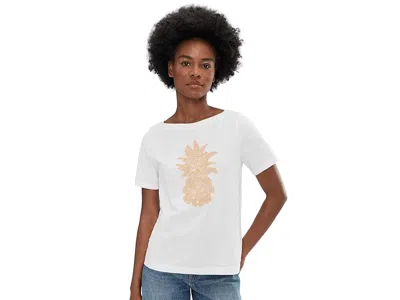 Tommy Bahama Crochet Pineapple Lux T-shirts In White