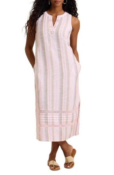 Tommy Bahama Cypress Cove Stripe Gauze Dress In Multi