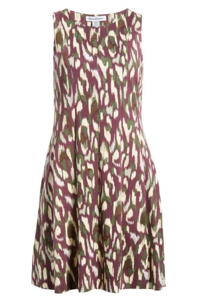 Tommy Bahama Darcy Cheetah Cove Sleeveless Fit & Flare Dress In Multi