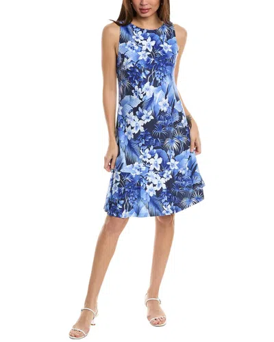 Tommy Bahama Darcy Flora Riviera Flounce Mini Dress In Blue