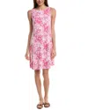 Tommy Bahama Darcy Monstera Mirage Leaf Print Sleeveless Dress In Pink