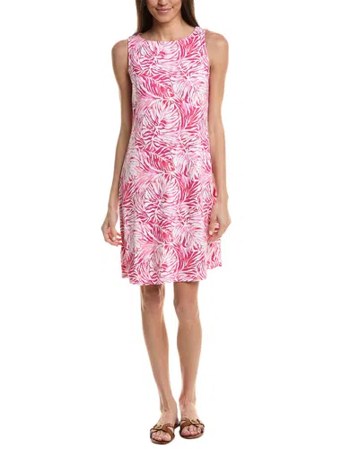 Tommy Bahama Darcy Monstera Mirage Leaf Print Sleeveless Dress In Pink