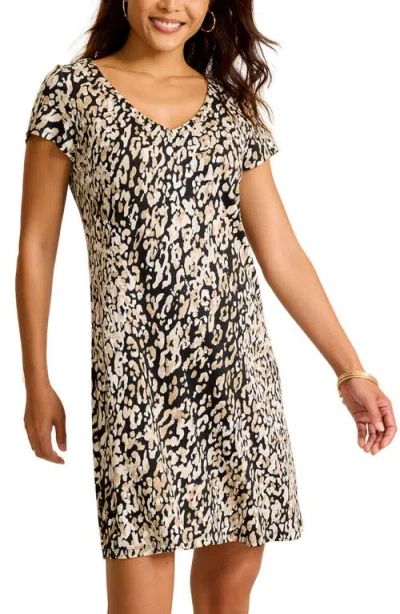 Tommy Bahama Darcy Print Minidress In Black