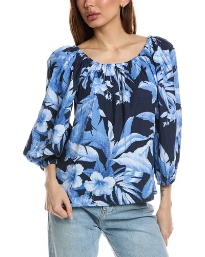 Tommy Bahama Daybreak Hibiscus Top In Blue