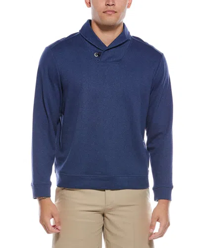 Tommy Bahama Deer Harbor Shawl Collar Sweater In Blue
