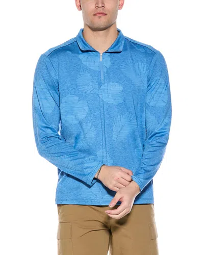 Tommy Bahama Delray Frond 1/2-zip Pullover In Blue