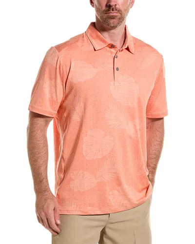 Tommy Bahama Delray Frond Polo Shirt In Guava Ice