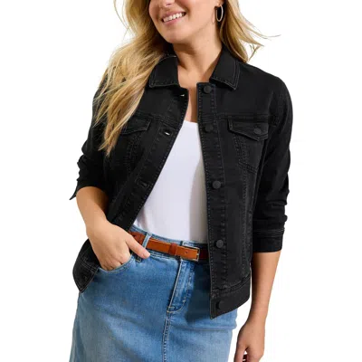 Tommy Bahama Denim Trucker Jacket In Coastal Black Wash