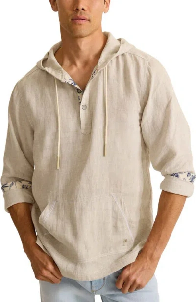 Tommy Bahama Desert Riviera Baja Linen Hoodie In Natural