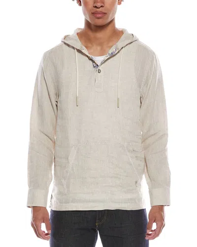 Tommy Bahama Desert Riviera Baja Linen Hoodie In Neutral