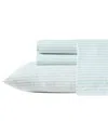 Tommy Bahama Discontinued  200 Thread Count Cool Beach Stripe Cotton Percale Sheet Set