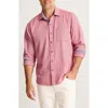 Tommy Bahama Dorado Stretch Cotton Button-up Shirt In Pink