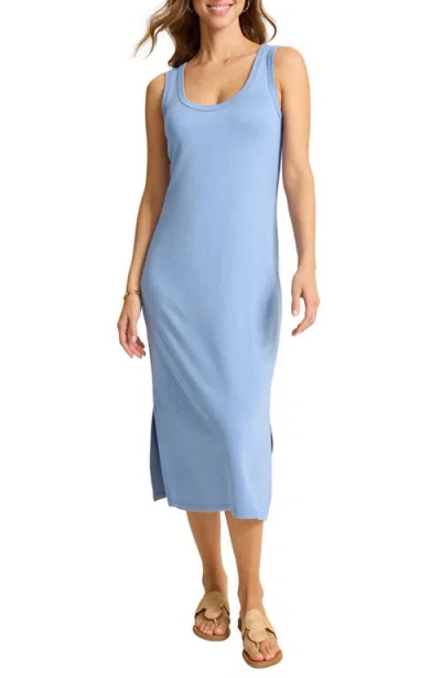 Tommy Bahama Drapey Ponte Midi Dress In Blue
