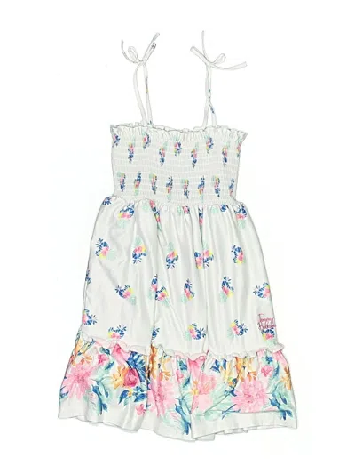 Pre-owned Tommy Bahama Kids' Dress In White