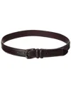Tommy Bahama Embossing Inlay Leather Belt In Brown
