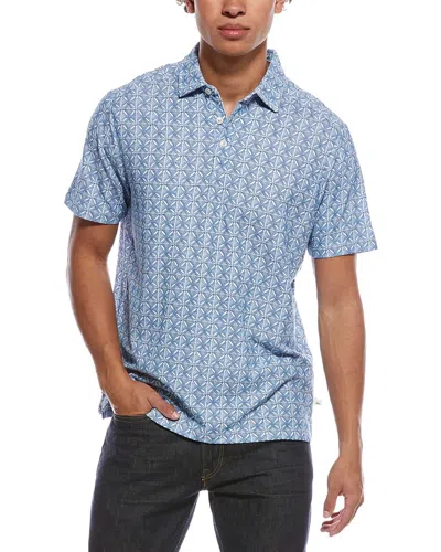 Tommy Bahama Emfielder Ocean Mosaic Polo Shirt In Blue