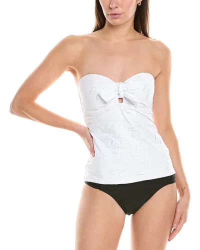 Tommy Bahama Eyelet Hideaway Tie Bandini Top In White