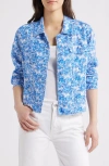 Tommy Bahama Fantastic Fronds Linen Jacket In Blue