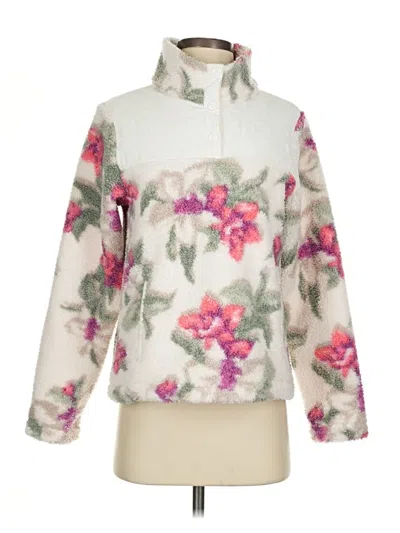 Pre-owned Tommy Bahama Faux Fur Jacket In White