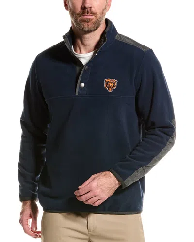 Tommy Bahama Field Runner Snap Mock Pullover In Blue