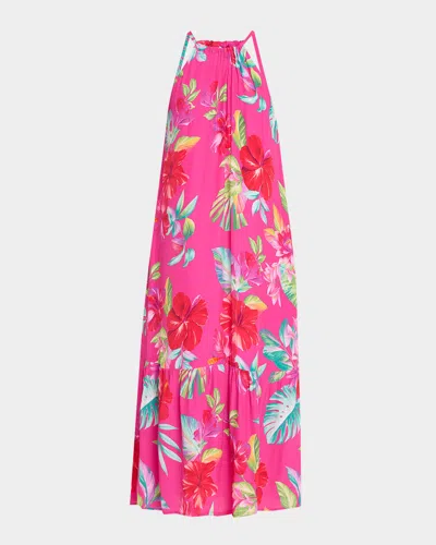Tommy Bahama Fiesta Floral Maxi Dress In Pink Maui