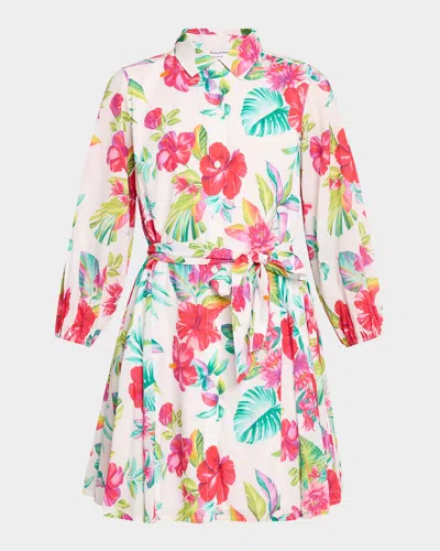 Tommy Bahama Fiesta Floral Shirtdress In White