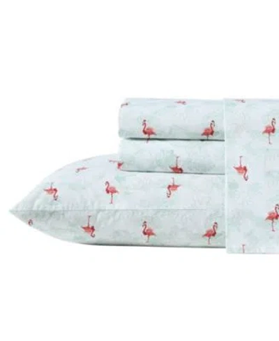 Tommy Bahama Flamingo Santa Cotton Percale Sheet Sets In Blue