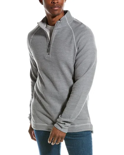 Tommy Bahama Flip Breaker 1/2-zip Pullover In Grey