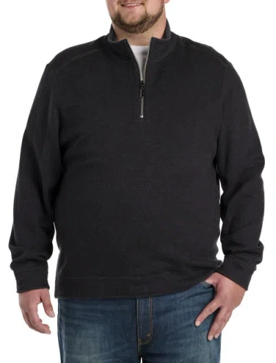 TOMMY BAHAMA TOMMY BAHAMA BIG & TALL FLIP COAST REVERSIBLE 1/2-ZIP PULLOVER