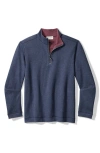 Tommy Bahama Flipview Reversible Half Zip Pullover In Blue