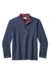 Tommy Bahama Flipview Reversible Half Zip Pullover In Blue