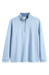 Tommy Bahama Flipview Reversible Half Zip Pullover In Blue