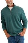 Tommy Bahama Flipview Reversible Half Zip Pullover In Green