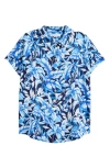 Tommy Bahama Flora Fresco Silk Camp Shirt In Coastline