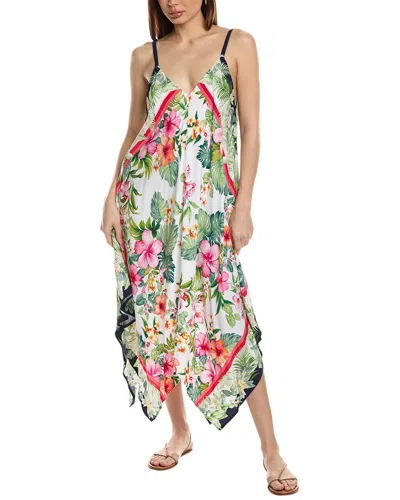 Tommy Bahama Flora Scarf Dress In White