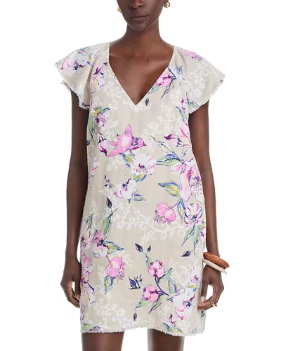Tommy Bahama Floral Gardens Linen Shift Dress In Multi